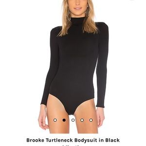 Brooke Turtleneck Bodysuit in Black